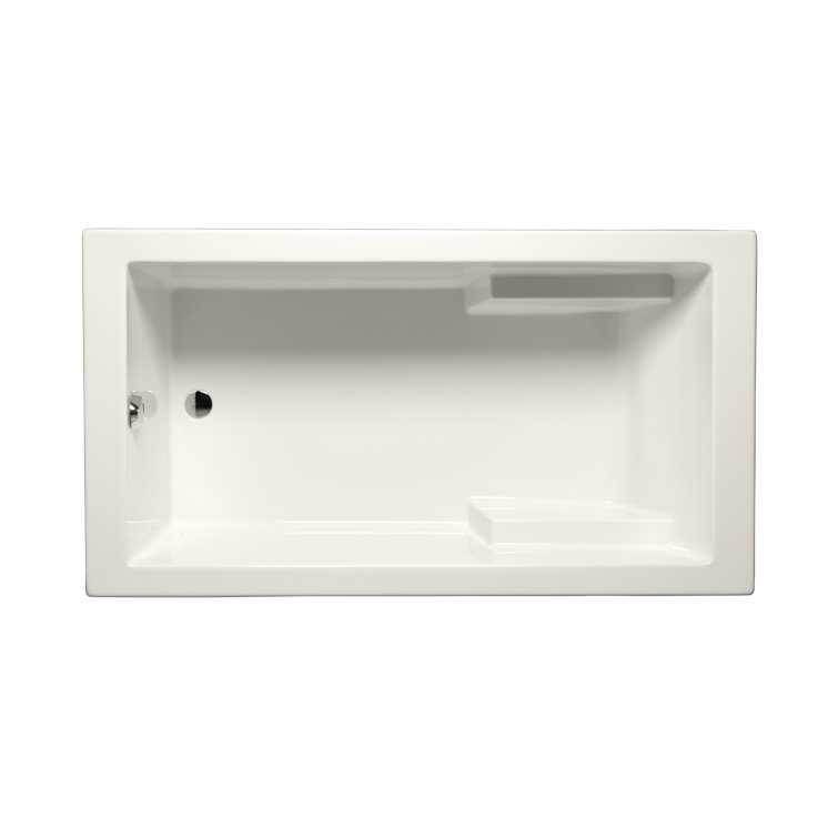 Malibu Home Galveston 60" x 32" Drop In Whirlpool Acrylic Bathtub Wayfair